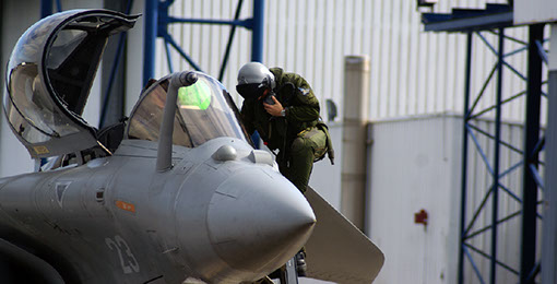 Pilot wearing G-Suit